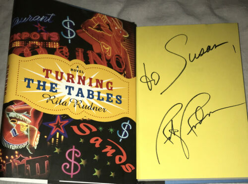 Signed Turning The Tables Book Rita Rudner 1st Ed. Las Vegas Gambling Hc Dj Mint