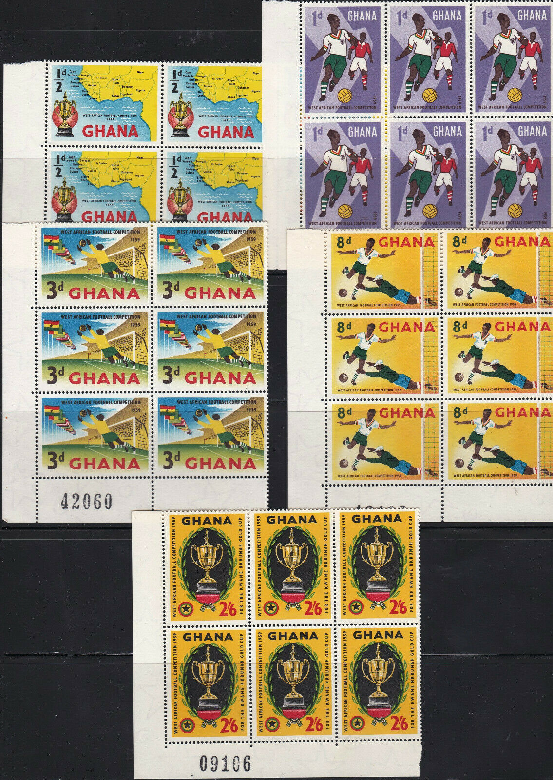 Ghana - Sc 61 - 65 - Mnh Plate Blocks Set Of Five - Look