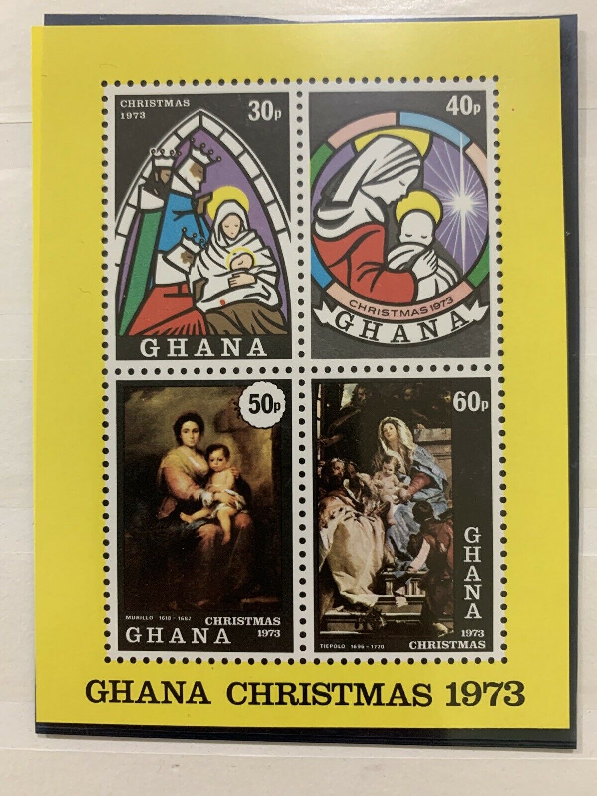 Ghana 1973 Christmas Mnh Ss