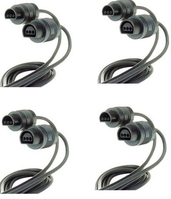 4 New N64 6 Foot Extension Cable Cords For Nintendo 64 Controller Control Pad