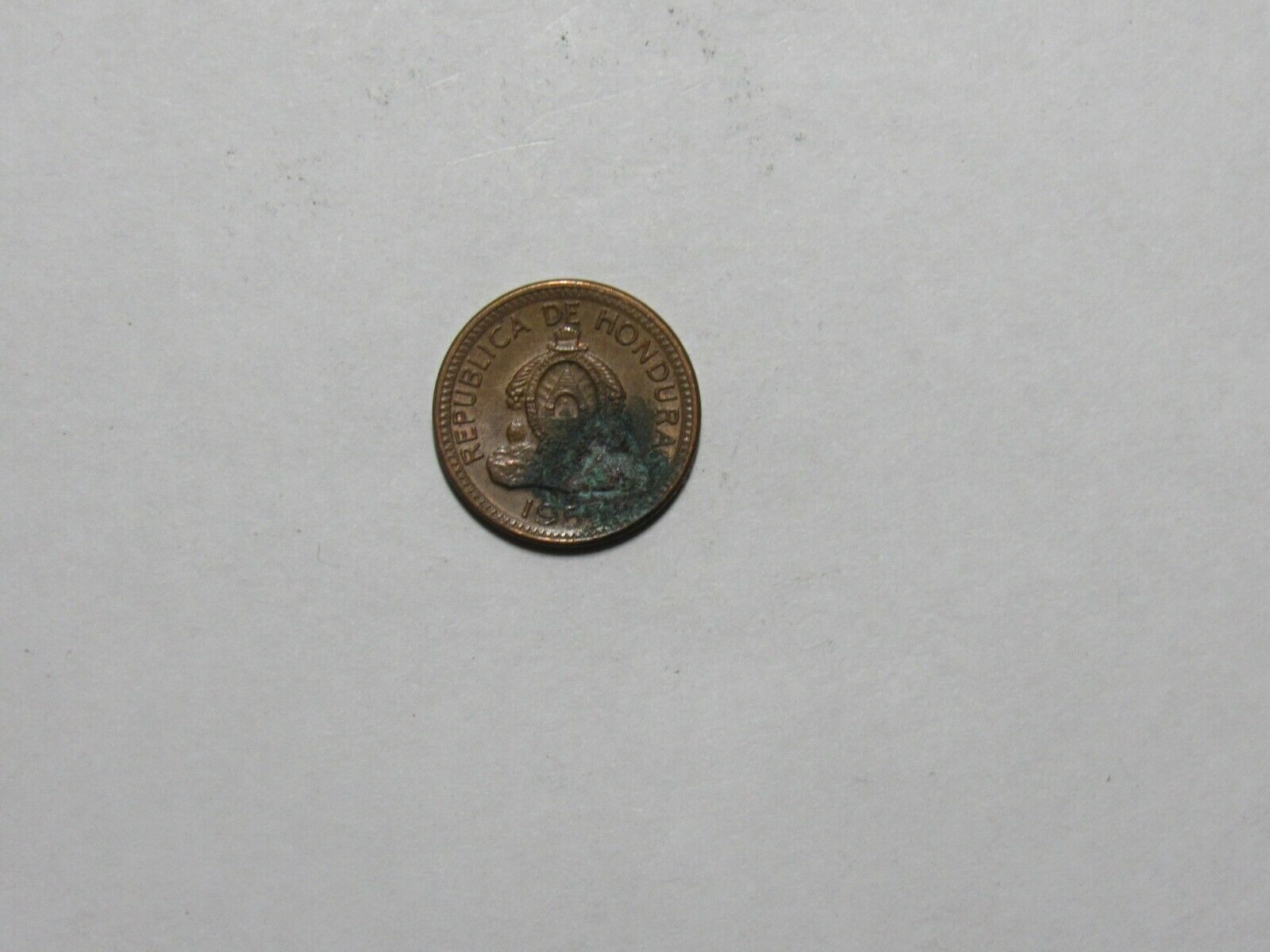 Old Honduras Coin - 1957 1 Centavo - Circulated, Corroded