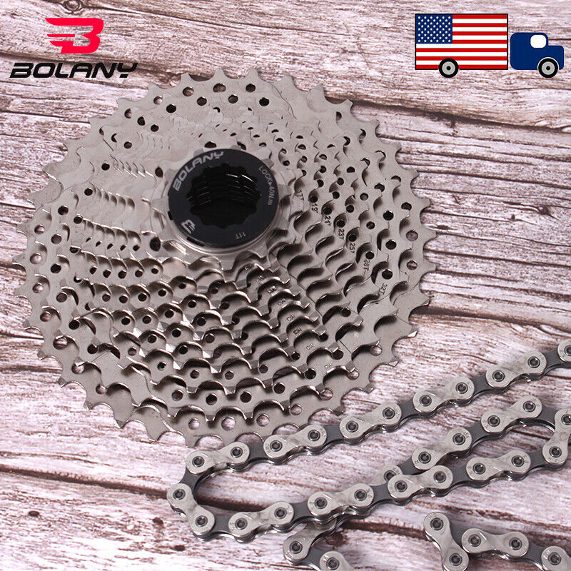 8/9/10/11speed Road Bike Cassette Chain 11-25/28/32/36t Sprocket Chains Cogs Uk