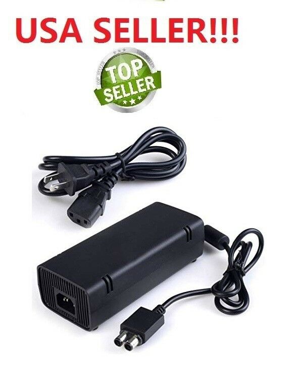 Ac Adapter Charger Power Supply Cord For Xbox 360 Slim Only Brick Game Console