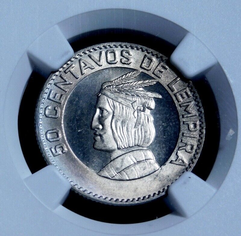Honduras  1967 Fifty Centavos  Ms67 Ngc    2210-779