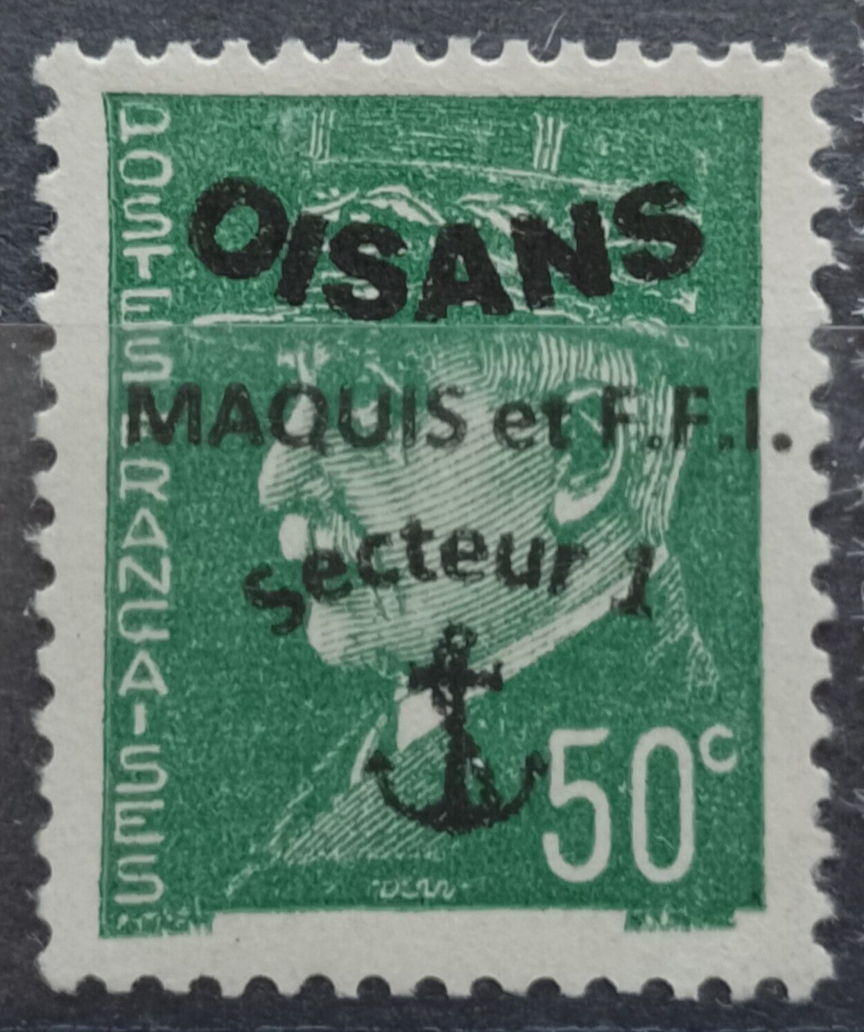 Local France; 1944; Liberation; Overprint Maquis De L’oisans; Mnh