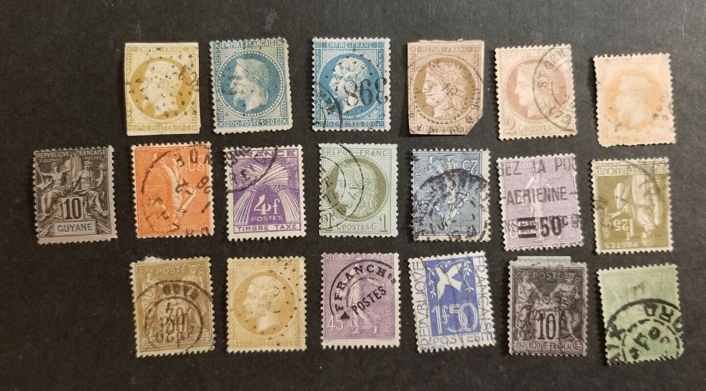 France Early Vintage Used Stamp Lot Z4885