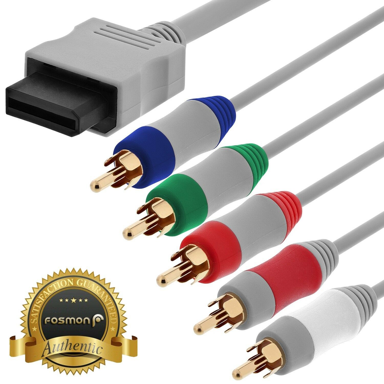 6ft Hd Tv Component Rca Audio Video Av Cable Cord Plug For Nintendo Wii U Wii
