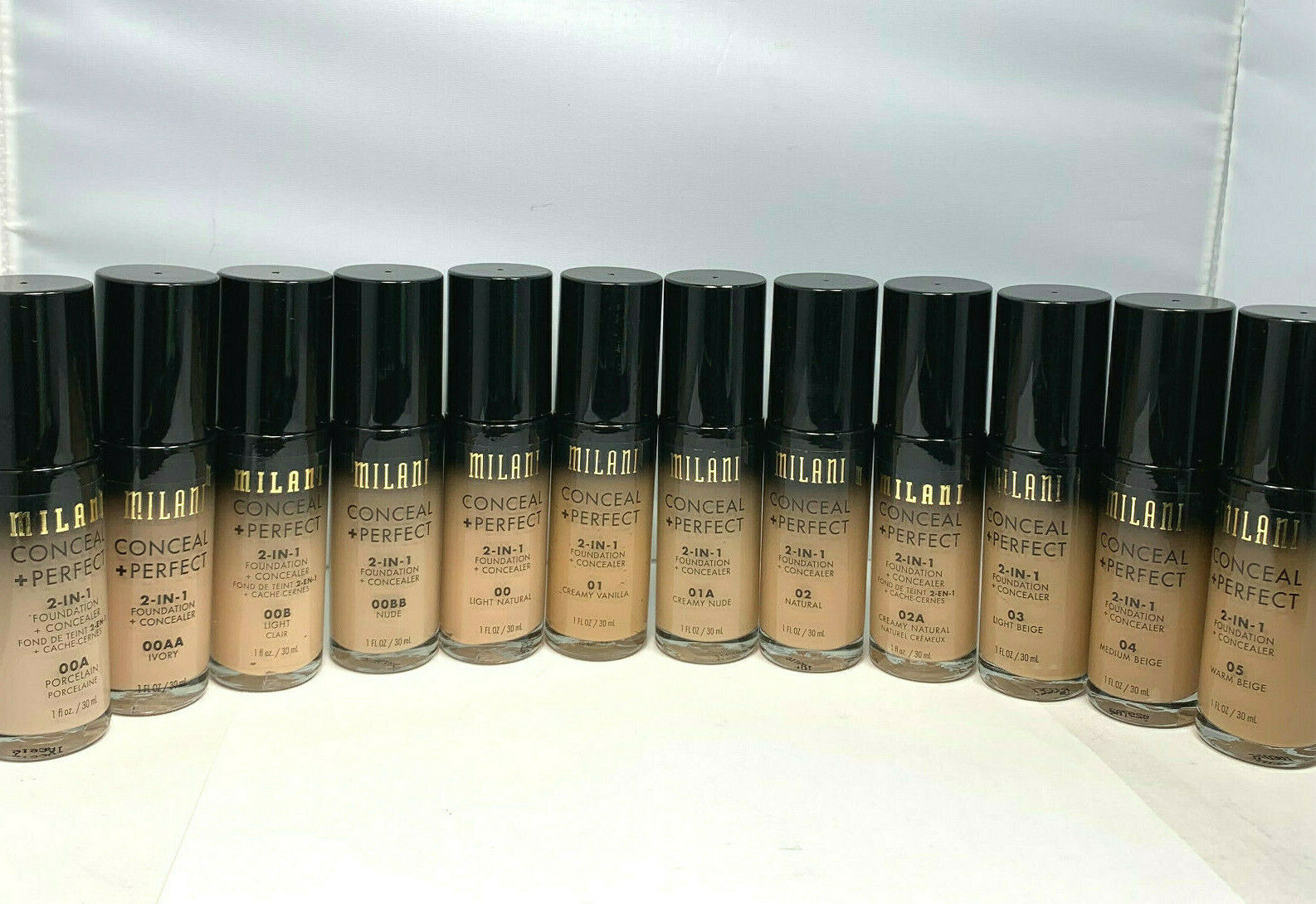 Milani Conceal + Perfect 2-in-1 Foundation+concealer 1fl.oz./30ml New; You Pick!