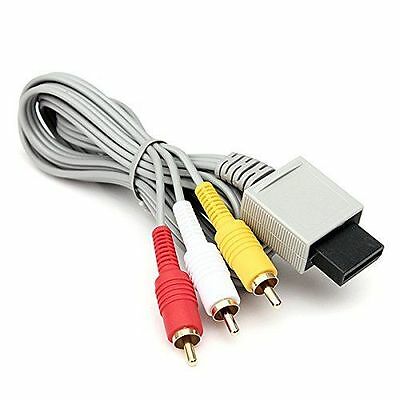 Audio Video Av Composite 3 Rca Cable For Nintendo Wii New Us Seller