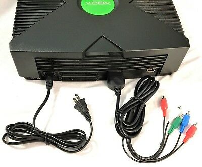 New Hd Component Av Cable & Power Cord For The Original Microsoft Xbox
