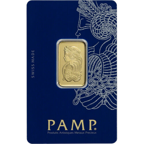 10 Gram Gold Bar - Pamp Suisse - Fortuna - 999.9 Fine In Sealed Assay