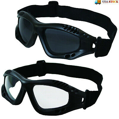 Tactical Goggles Uv 400 Anti-fog Motorcycle Bike Ski Safety Protective Glasses