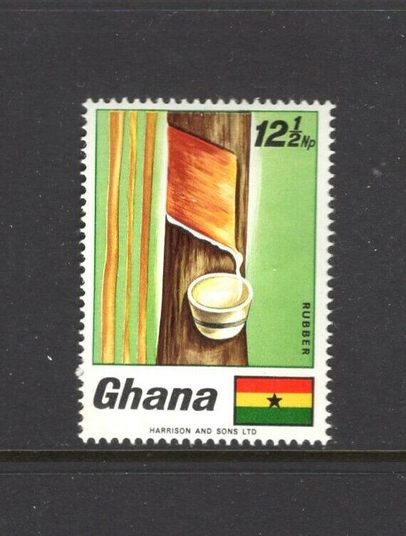 Ghana 1968 12.5np Tapped Rubber Tree Mnh Sc 333 Sg 512