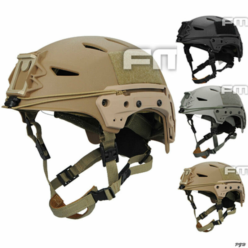 Fma Tactical Mic Ftp Bump Helmet Ex Airsoft Simple System Black/sand/gray