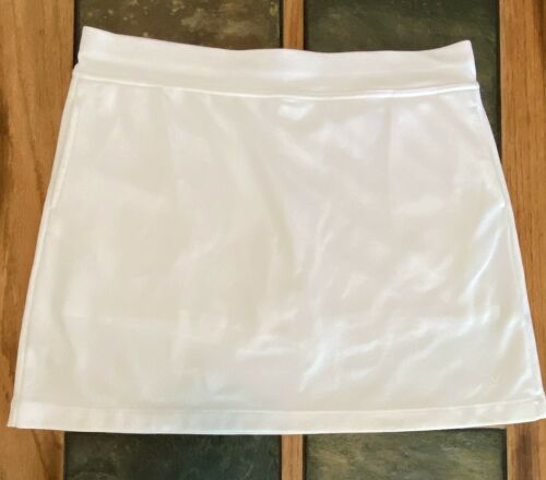 Callaway Women Skort Athletic Golf Tennis White Polyester Skirt Shorts Size Xl
