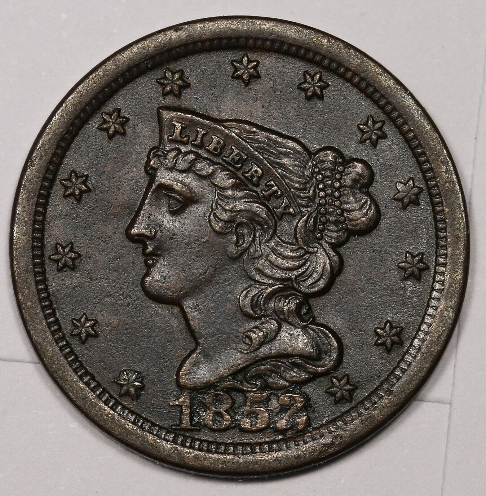 1853 Half Cent.  Au.  174740