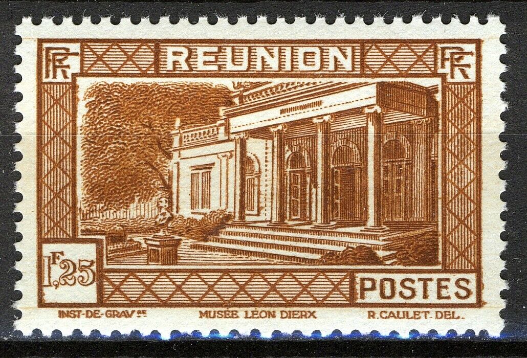Reunion 1933, 1,25fr Leon Dierx Museum Mnh, Yv 141