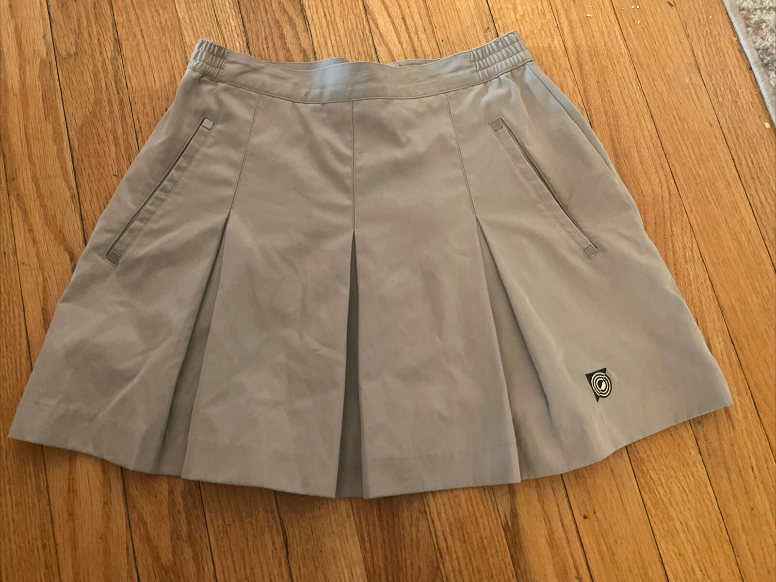Women’s Jamie Sadock Pleated Golf Skirt, Khaki, Size 2