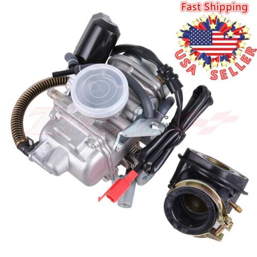 Carburetor Intake Manifold Kit For Gy6 150 150cc Scooter Moped Go Kart Sunl Carb
