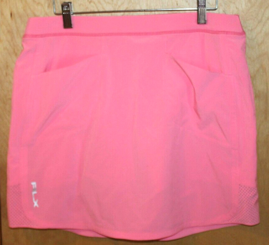 New Rlx Ralph Lauren Aim Skort Golf Skirt Medium Pink - Pull-on - Pockets