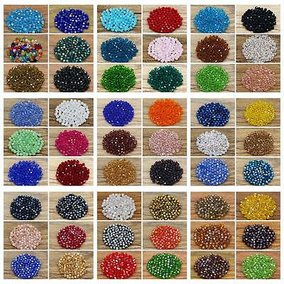 600pcs Exquisite 4mm Bicone Loose Crystal Beads For Jewelry Making Accessories