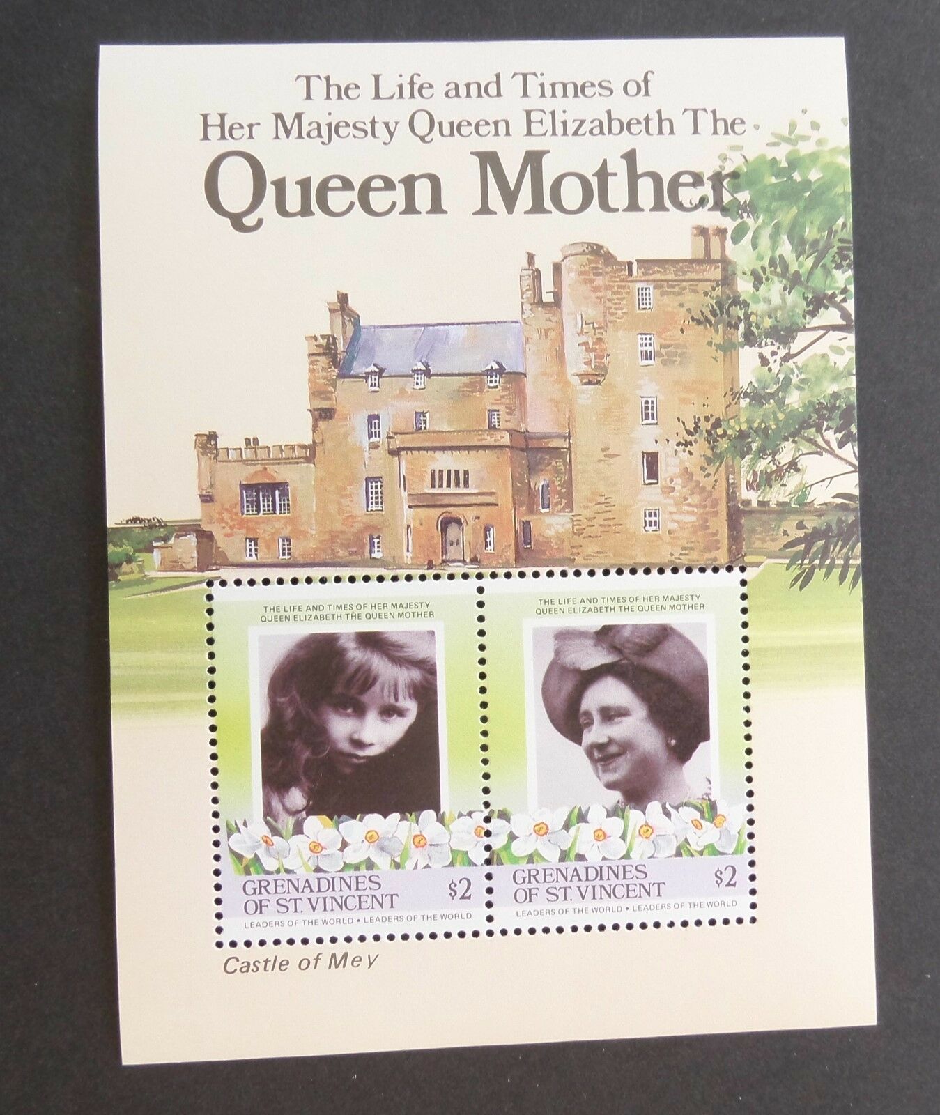 Grenadines St Vincent 1985 Queen Mother's 85th Birthday Ms Mnh Um Unmounted Mint