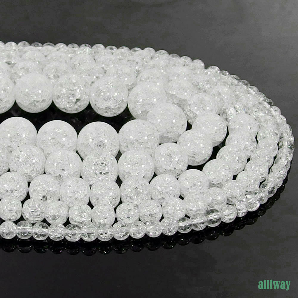 Druzy Crystal Gemstone Round Beads 15.5'' 4mm 6mm 8mm 10mm 12mm Jewelry Diy
