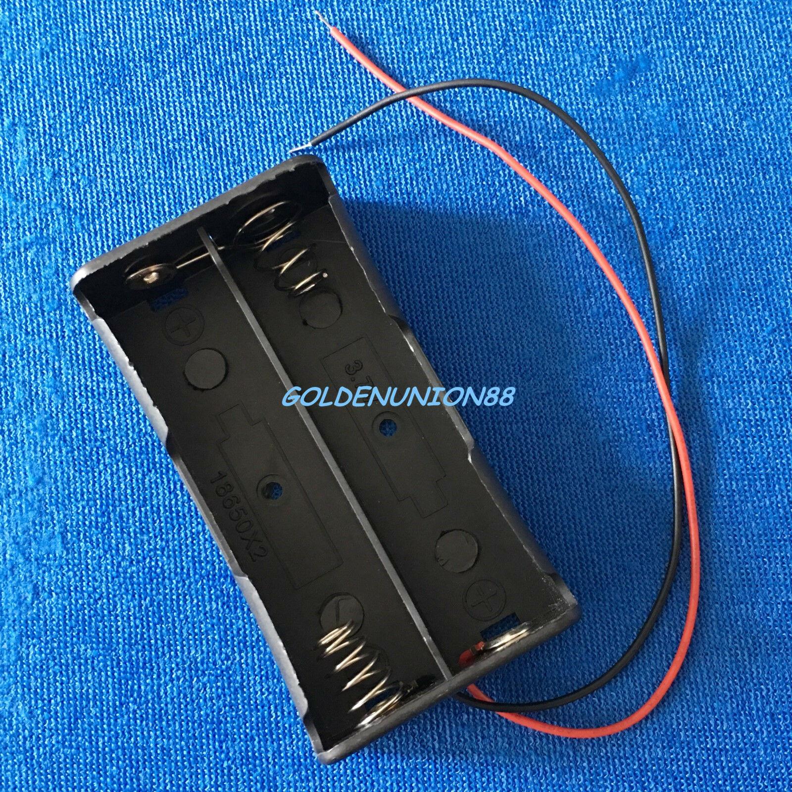 Two Slot Plastic Holder Case Junction Box For 2s18650 7.2v 7.4v Li-ion Battery