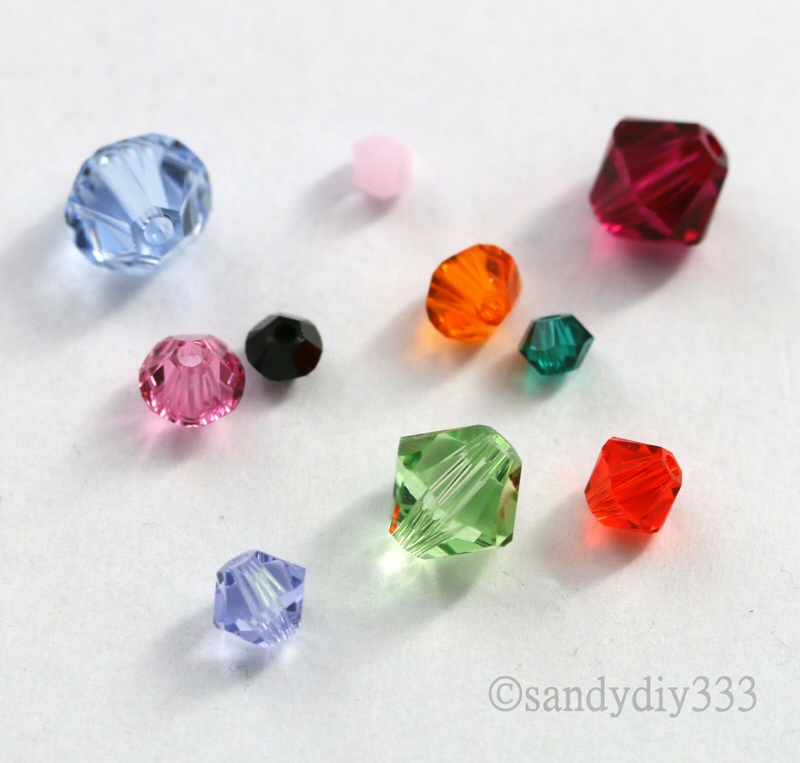 Swarovski Crystal Element 5328 Xilion Bicone Bead Colour   Size 5mm 6mm 8mm