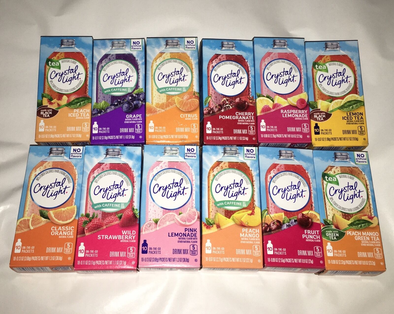 Crystal Light On The Go Drink Mix 10 Packets Only1 Box Many Flavor 2 Choose From