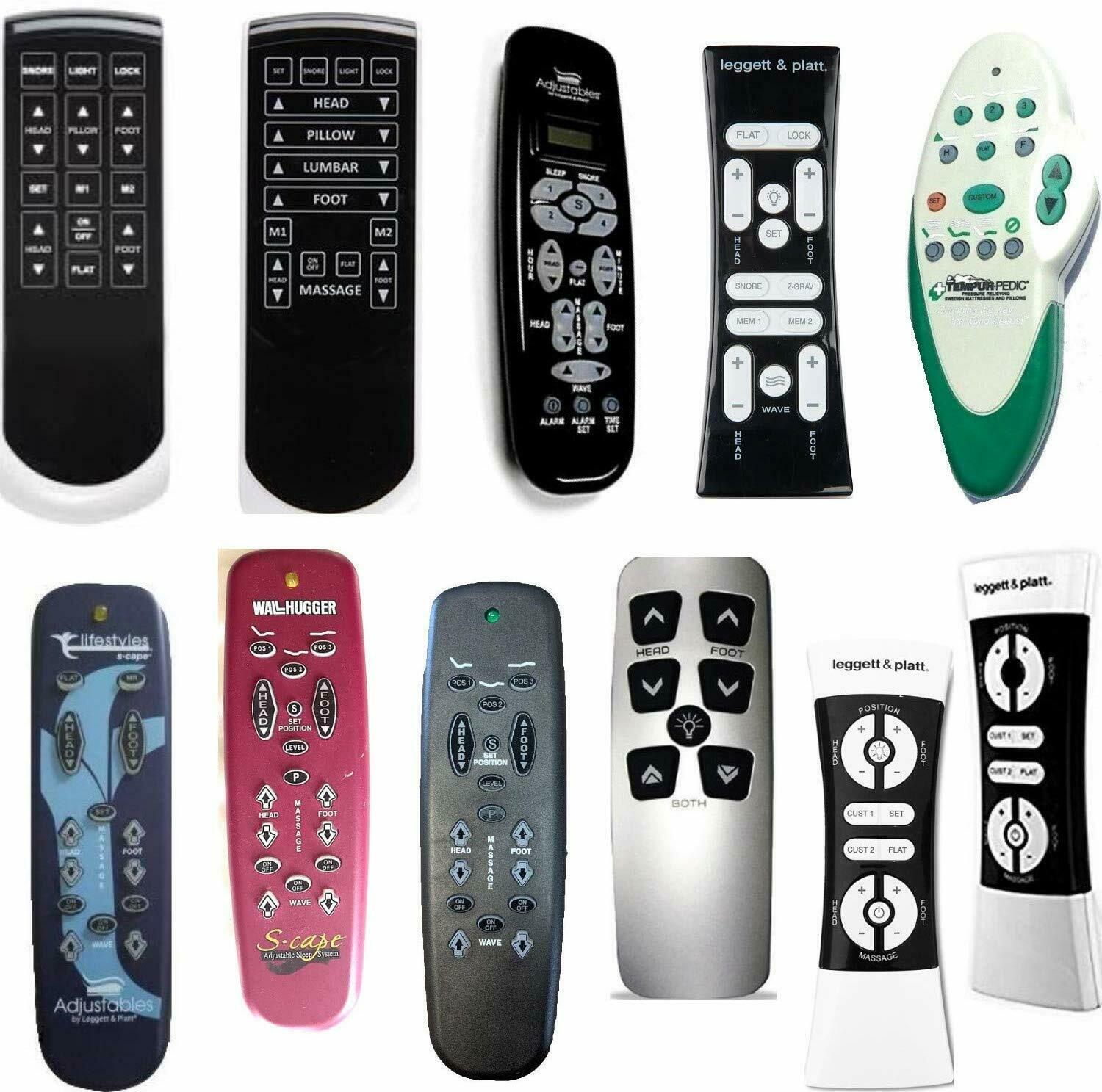 Leggett & Platt Replacement Adjustable Bed Remotes, All Models And Styles