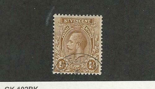 St. Vincent, Postage Stamp, #113 Wmk3 Used, 1914, Jfz