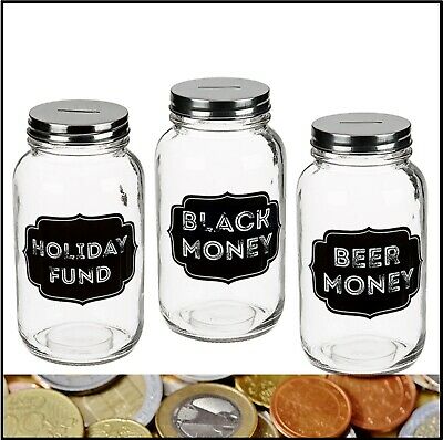 3 Saving Holiday Fund Vacation - Schwarzgeldkasse Black Money - Men Beer
