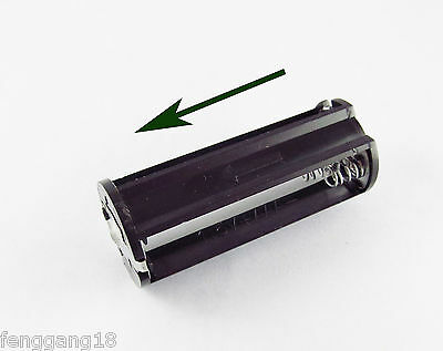 Black Cylindrical 3 Aaa Plastic Battery Holder Adapter Case Box Flashlight Lamp