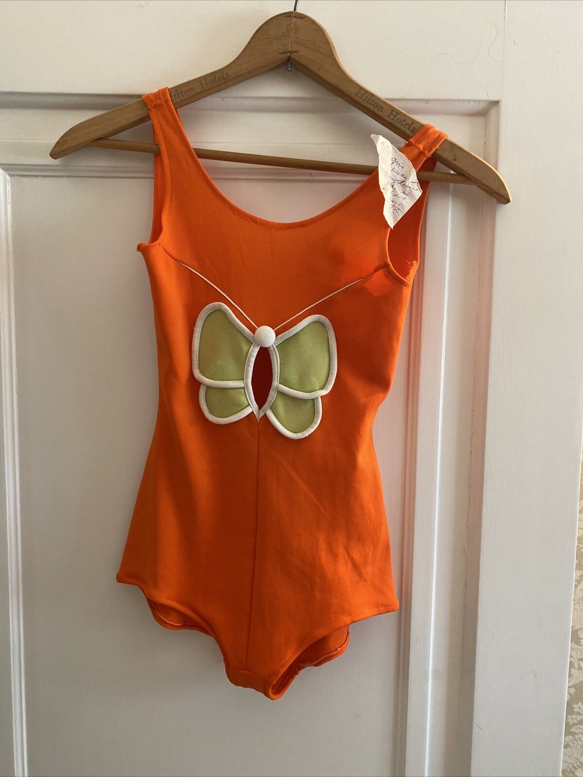 Kids Children’s One Piece Bathing Suit Vintage 70s 1974 Size 14 Butterfly