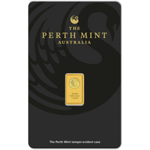 1 Gram Gold Bar - Perth Mint - 99.99 Fine In Assay