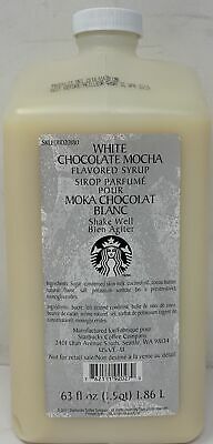 Starbucks White Chocolate Mocha Syrup Sauce 63 Oz. Before 11/20