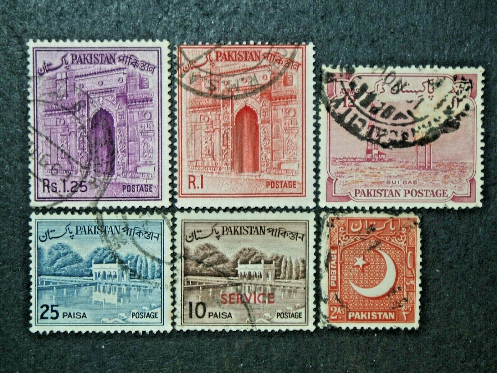 Pakistan  6 Used Stamps #18