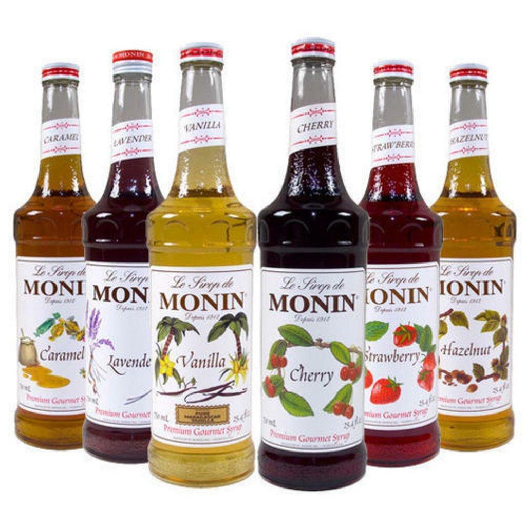 Monin Premium Flavored Syrups - 750ml Glass Bottles For Coffee, Soda And More!!!