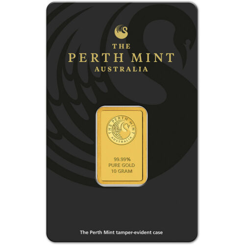 10 Gram Gold Bar - Perth Mint - 99.99 Fine In Assay