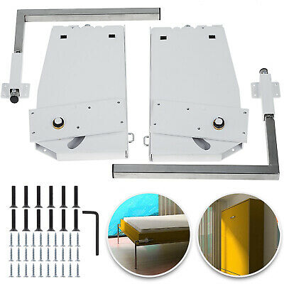Murphy Wall Bed Hardware Kit Springs Mechanism White King Or Queen Size Vertical