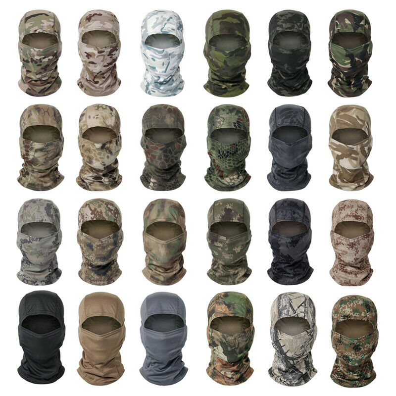 Tactical Camo Balaclava Military Face Mask Tube Hunting Shooting Sniper Headwear