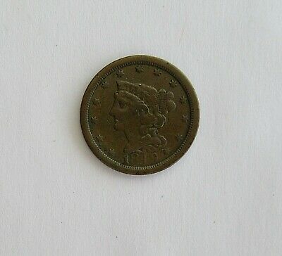 1849 Copper Coronet Head Half Cent~~type Coin