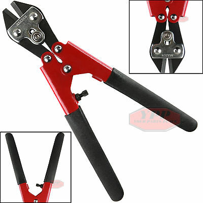 Red 8" Bolt Cutters Mini Compact Size Cutting Rods Bolts Rivets Wire Heavy Duty