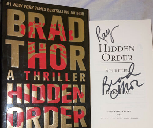 Signed Hidden Order Book Brad Thor 1st Edition Ed. Hardcover Hc Dj Free Sh
