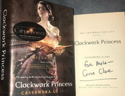 Signed Infernal Devices #3 Clockwork Princess Book Cassandra Clare 1st Ed. Hc Dj