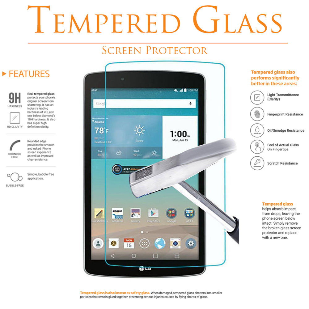 Tempered Glass Screen Protector For Lg G Pad 7 F F2 8.0 X8 X8.3 X10.1 2 10.1