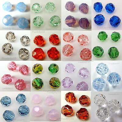 Swarovski Crystal Element 5000 6mm Faceted Round Bead   Many Color  #1