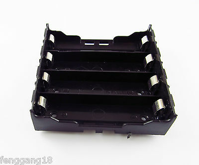 Hold Four 4 Li-ion Lithium 18650 Diy Battery Box Holder Case With 8 Pins Contact