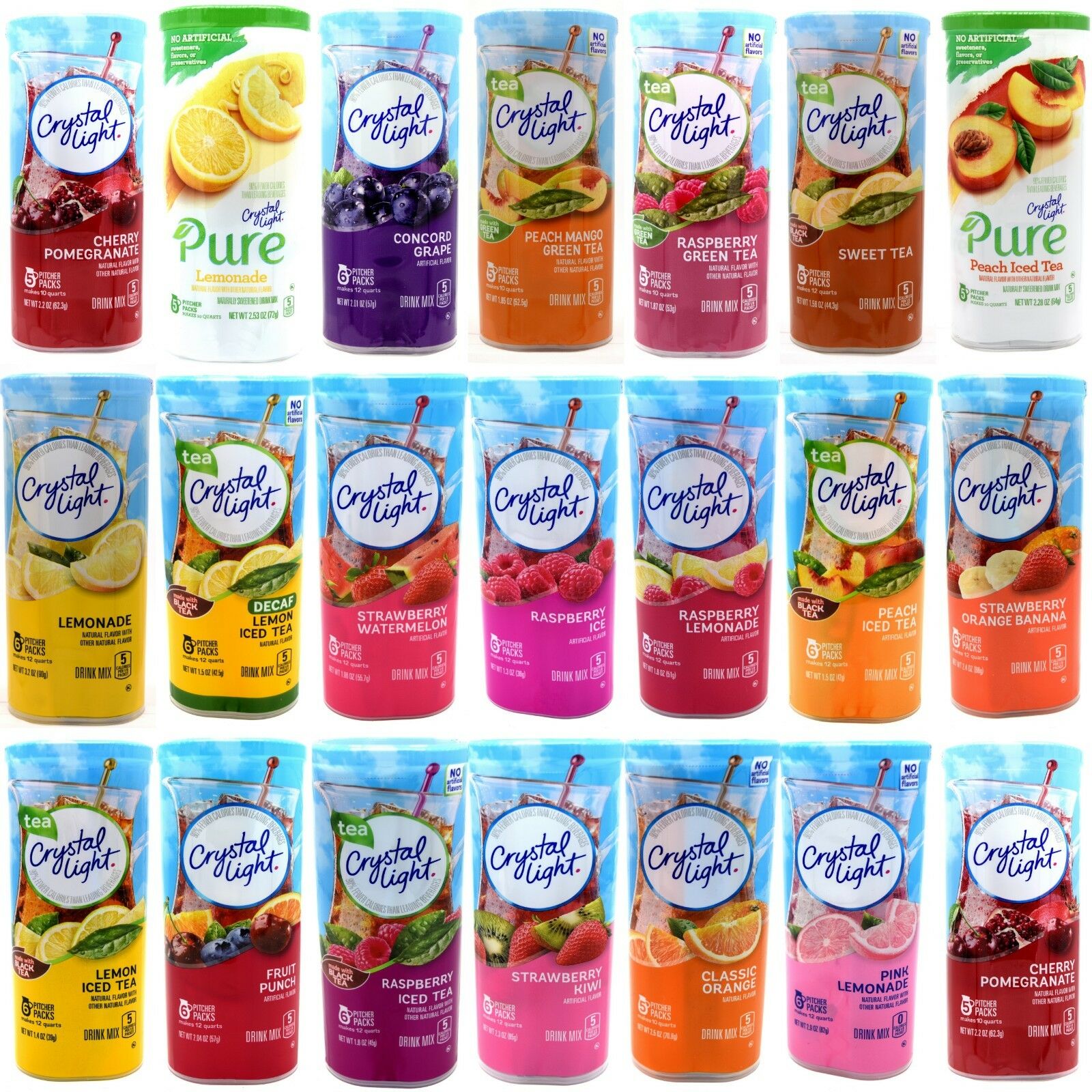 Crystal Light 10-quart Or 12-quart Canister Many Flavors Buy More Save Up To 30%